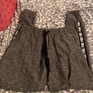 Pink grey and black leggings